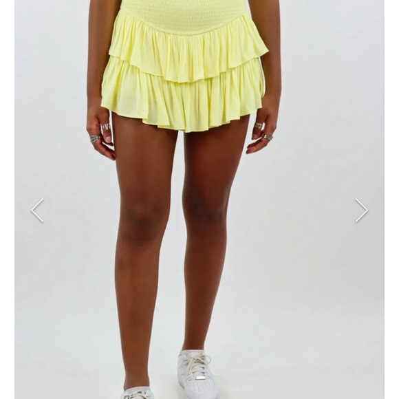 Rock N Rags Skirt in YELLOW - Picture 1 of 2